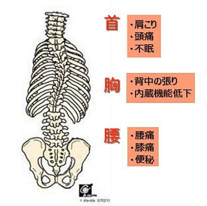 こんな時に背骨・骨盤矯正：肩こり、腰痛　名古屋市東区　天仁接骨院、整体院